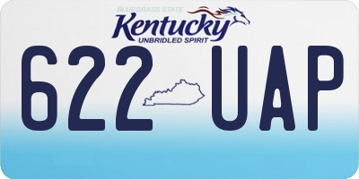 KY license plate 622UAP