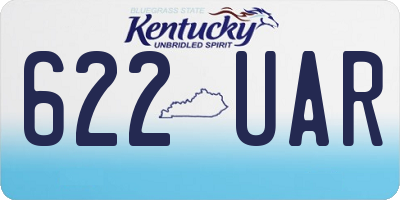 KY license plate 622UAR