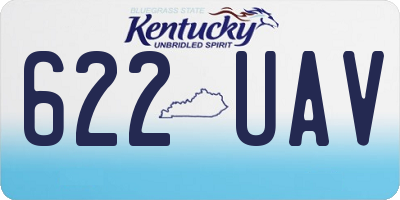KY license plate 622UAV