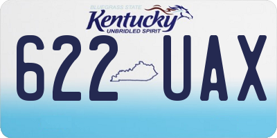 KY license plate 622UAX