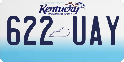 KY license plate 622UAY
