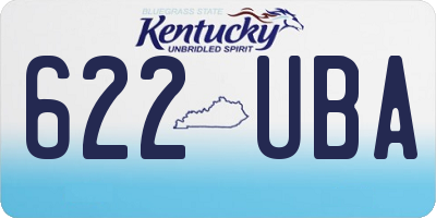 KY license plate 622UBA
