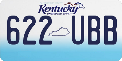 KY license plate 622UBB