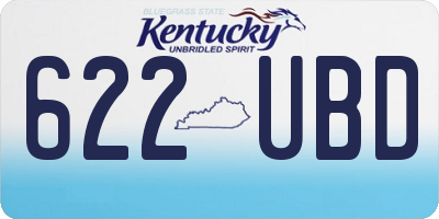KY license plate 622UBD