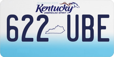 KY license plate 622UBE