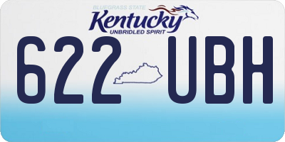 KY license plate 622UBH