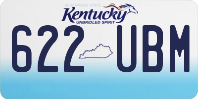 KY license plate 622UBM