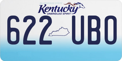 KY license plate 622UBO