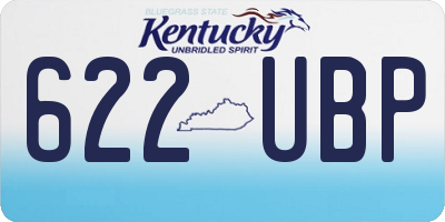 KY license plate 622UBP