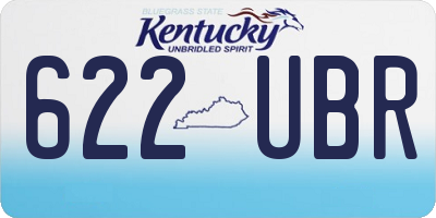 KY license plate 622UBR