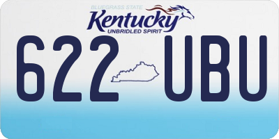 KY license plate 622UBU
