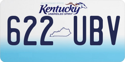 KY license plate 622UBV