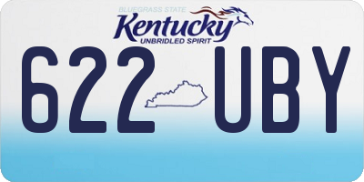 KY license plate 622UBY