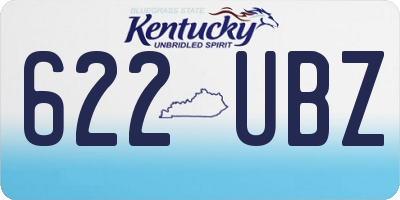 KY license plate 622UBZ