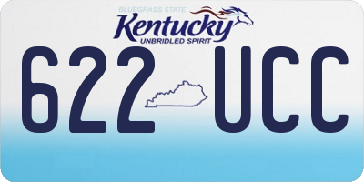KY license plate 622UCC