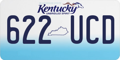 KY license plate 622UCD
