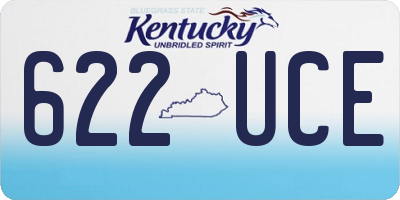 KY license plate 622UCE