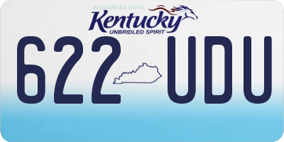 KY license plate 622UDU