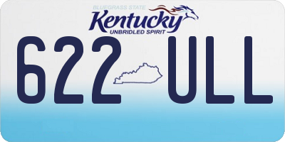 KY license plate 622ULL