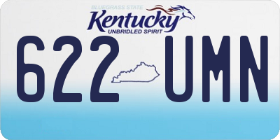 KY license plate 622UMN