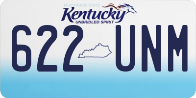 KY license plate 622UNM