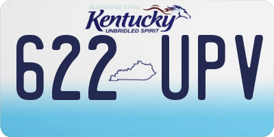 KY license plate 622UPV
