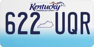KY license plate 622UQR