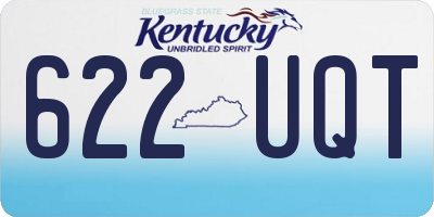 KY license plate 622UQT