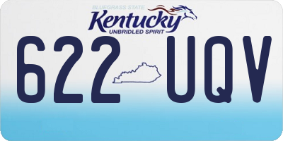 KY license plate 622UQV