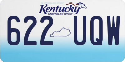 KY license plate 622UQW