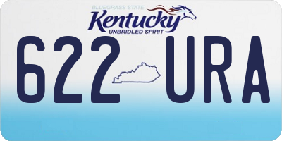 KY license plate 622URA