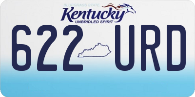KY license plate 622URD