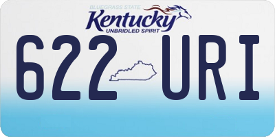 KY license plate 622URI