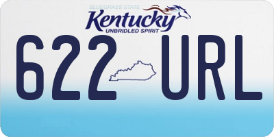 KY license plate 622URL