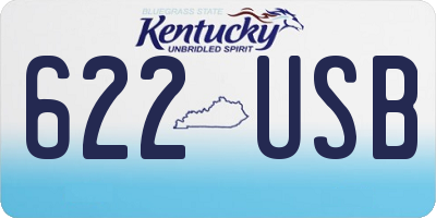 KY license plate 622USB