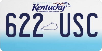 KY license plate 622USC