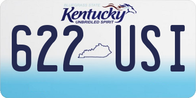KY license plate 622USI
