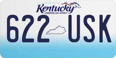 KY license plate 622USK