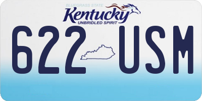 KY license plate 622USM