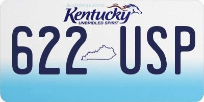 KY license plate 622USP