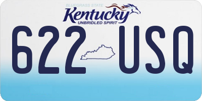 KY license plate 622USQ