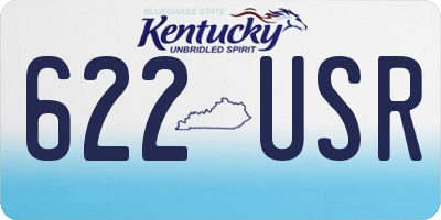 KY license plate 622USR