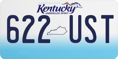 KY license plate 622UST