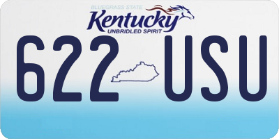 KY license plate 622USU