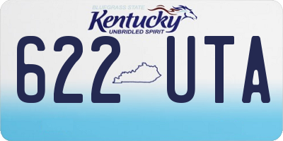 KY license plate 622UTA