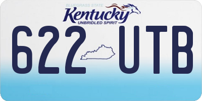 KY license plate 622UTB