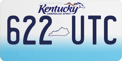 KY license plate 622UTC
