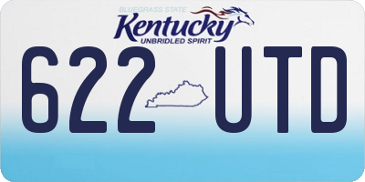 KY license plate 622UTD