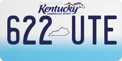 KY license plate 622UTE