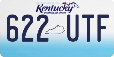 KY license plate 622UTF